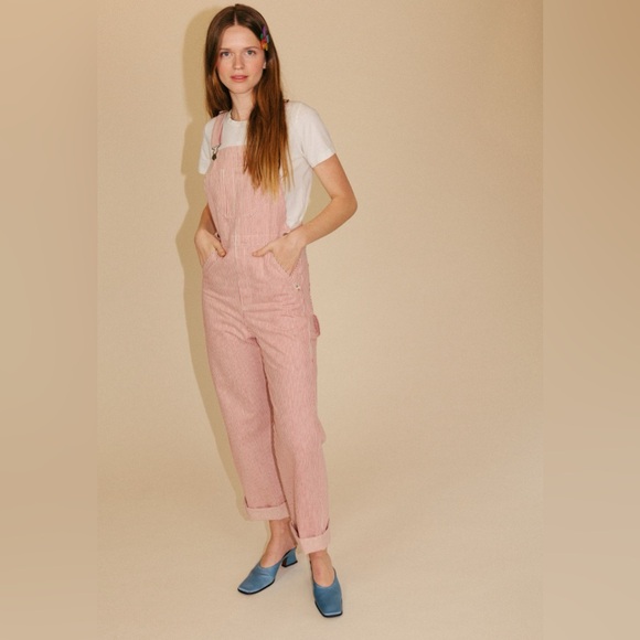 Lykke Wullf Hickory Stripe Overalls ❤️ - Picture 4 of 9